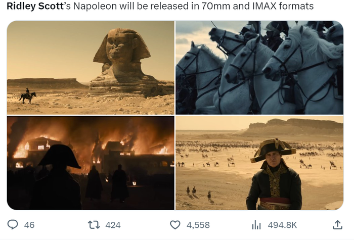 Những dòng tweet về bộ phim Đế Chế Napoleon