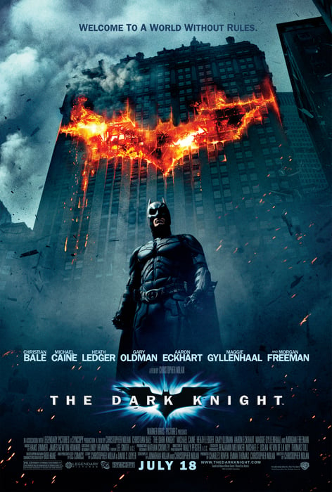 The Dark Knight là một trong ba bộ phim siêu anh hùng về Batman của DC