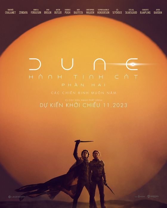 Bức poster của Dune 2 rất cuốn hút