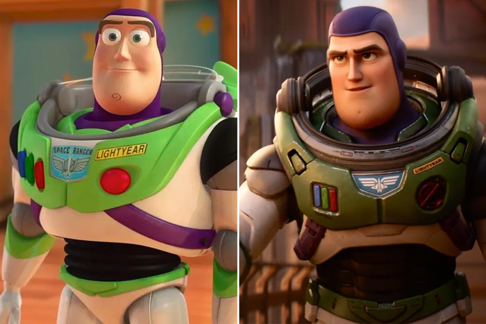 Buzz Lightyear trong Câu Chuyện Đồ Chơi và trong phim Lightyear 2022