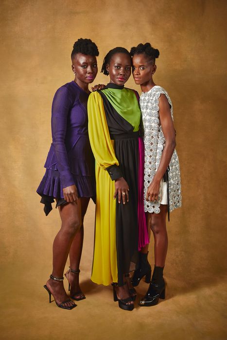 Danai Gurira, Lupita Nyong'o và Letitia Wright