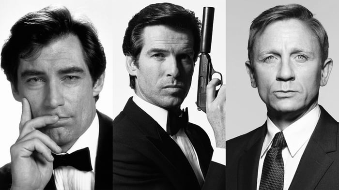 Timothy Dalton, Pierce Brosnan, Daniel Craig