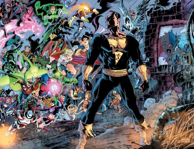 Black Adam đối đầu với Justice League