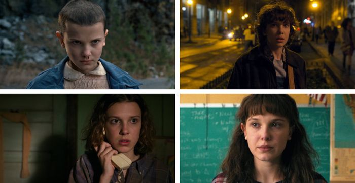 Millie thủ vai El qua từng mùa của Stranger Things