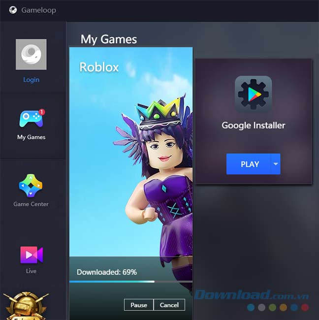 Tải Roblox trên Gameloop