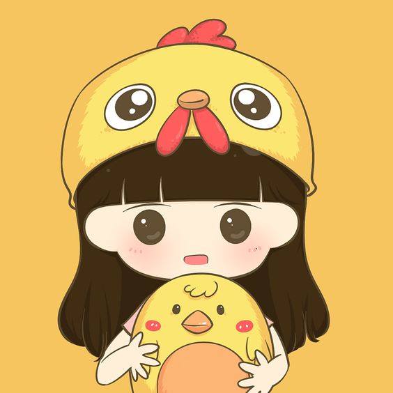 Ảnh đại diện đôi chibi nữ