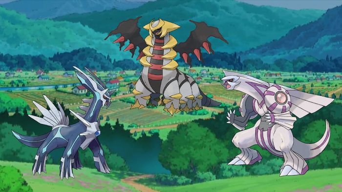 Bộ ba Tạo Hóa gồm Dialga, Palkia, Giratina