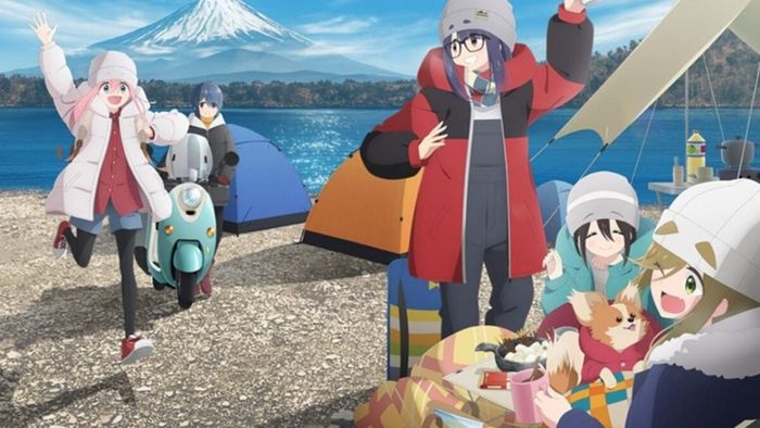 Bìa cho Mùa Thứ Ba của Anime Ấm Áp “Yuru Camp” Nhận được Trailer Mới