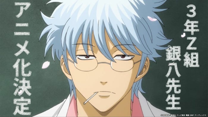 Bìa của anime ngoại truyện nổi tiếng 'Ginpachi Sensei' của Gintama