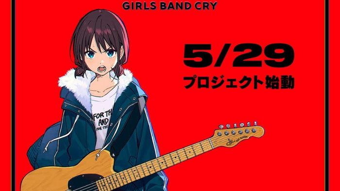 Bìa Anime Gốc Mới Girls Band Cry của Studio Lịch Sử Toei Animation