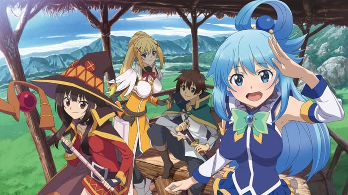 Bìa PV mới cho Mùa 3 và thông báo phim mới của anime parody ‘KonoSuba’