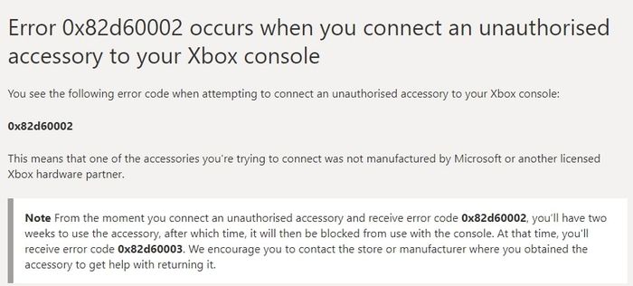 Kết thúc đời sống cho các phụ kiện Xbox không được cấp phép, theo Microsoft