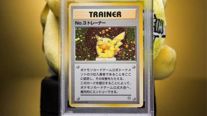 Thẻ Bài Pokemon Trophy Pikachu Số 3 Người Chơi Đoạt Giải Đồng