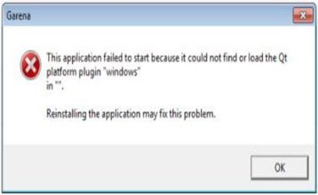 Lỗi '... không thể tìm thấy hoặc tải được plugin nền Qt'