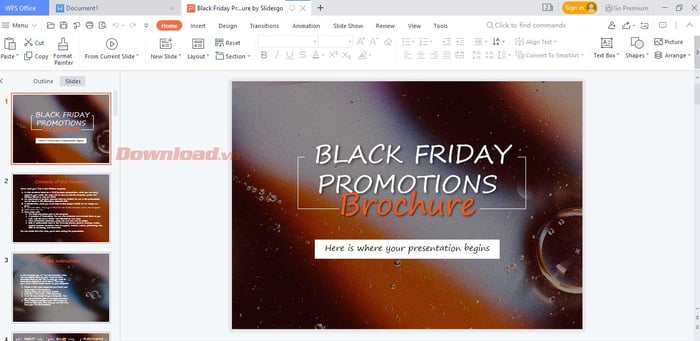 Sửa đổi nội dung trên slide PowerPoint