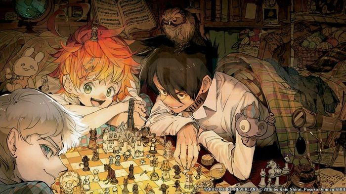 Tác giả của The Promised Neverland thú nhận rằng anh không thích truyện kinh dị!? ảnh bìa