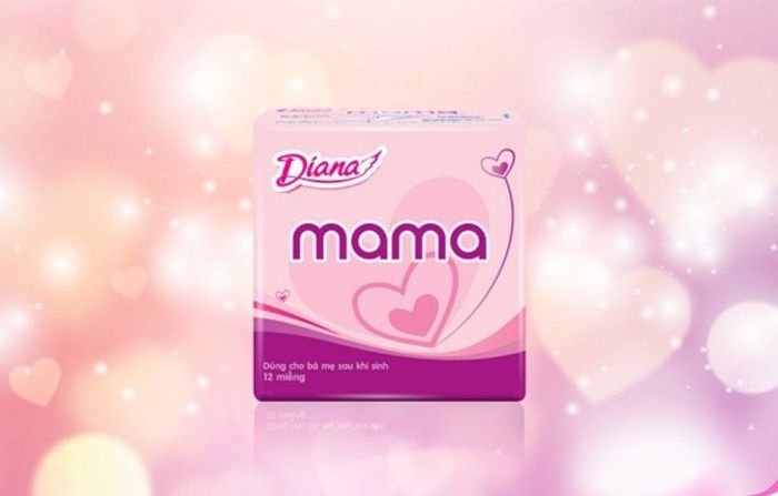 Băng vệ sinh ban ngày Diana Mama cho mẹ sau sinh không có cánh 12 miếng