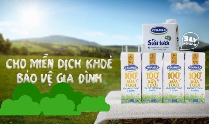 Thùng 4 hộp sữa tươi Vinamilk ít đường 180 ml