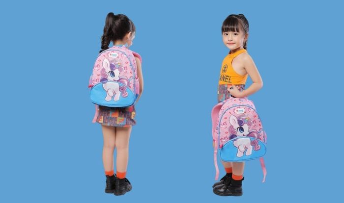 Balo mẫu giáo B.Bag Buddy-Unicorn B-12-099 màu hồng