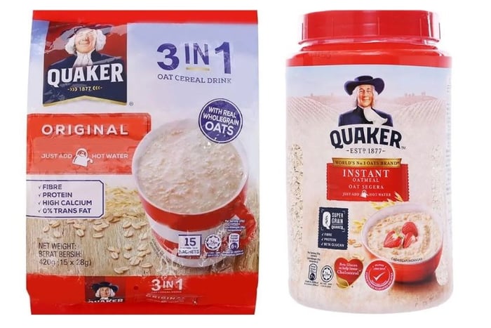 Các mẹ có thể dùng ngũ cốc yến mạch Quaker để làm sữa bí đỏ