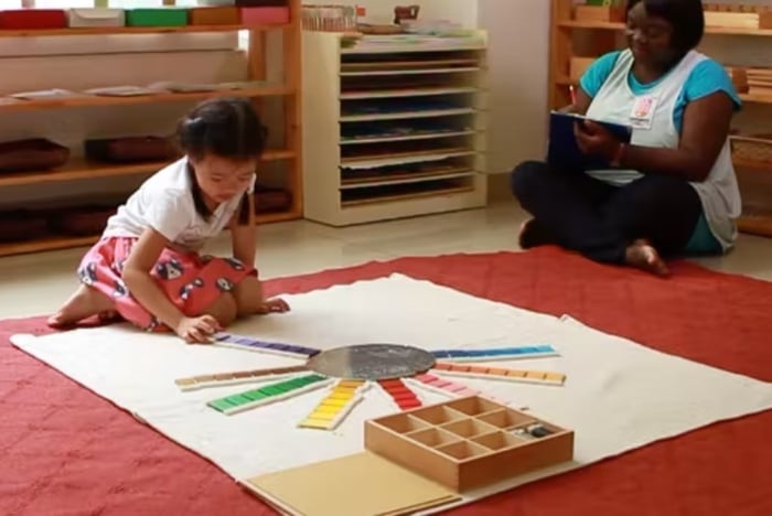 Một phòng học tại The Montessori International School of Vietnam (Ảnh: Sưu tầm)