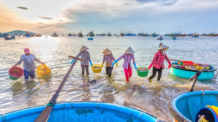 Biển Mũi Né ở Bình Thuận đẹp mê hồn.