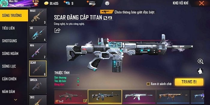 SCAR Đẳng cấp Titan