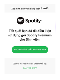 Hướng dẫn đăng ký Spotify Premium cho sinh viên