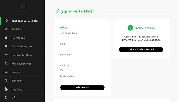 Hướng dẫn cách hủy dịch vụ Spotify Premium