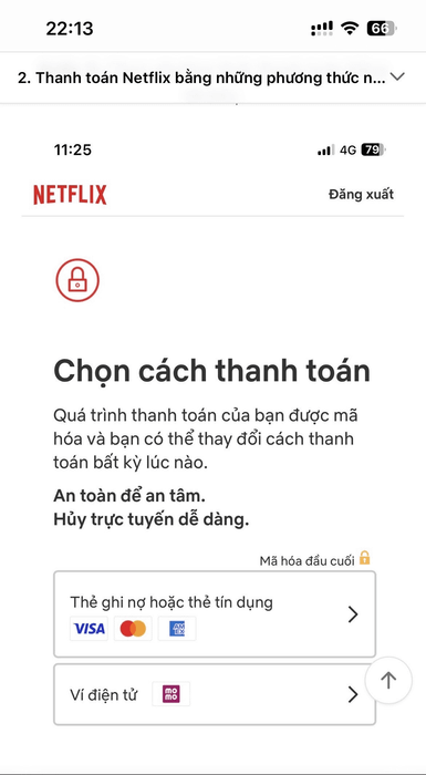 Bước 3: Lựa chọn một trong những gói Netflix phù hợp với bạn;