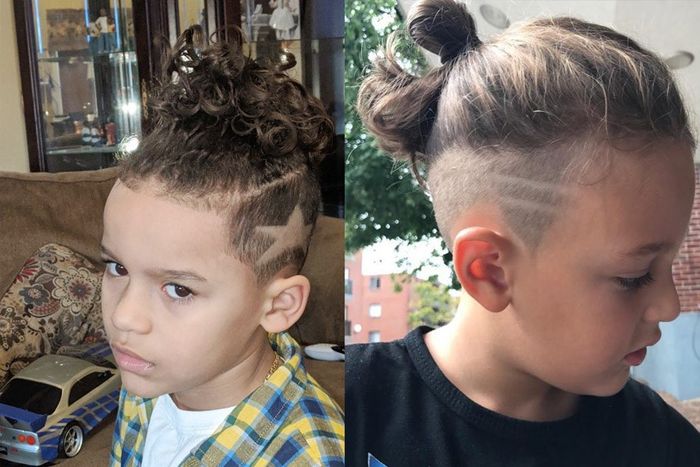 Tóc man bun mullet siêu cool và siêu cá tính cho bé trai