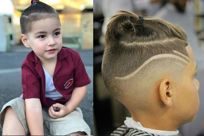 Tóc man bun ngắn cá tính cho bé yêu của bạn