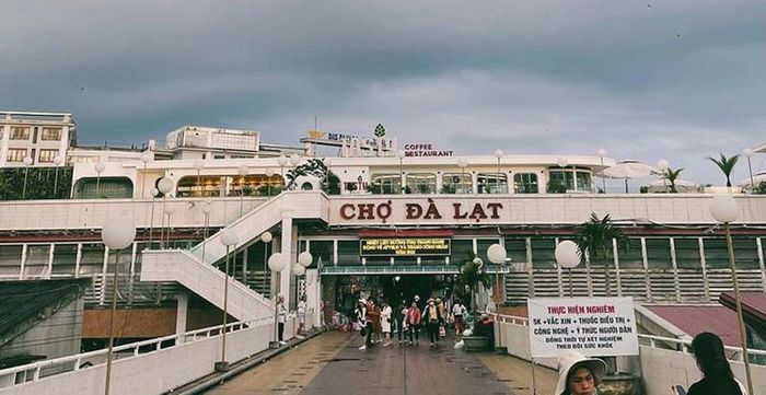 Một góc của chợ Đà Lạt.