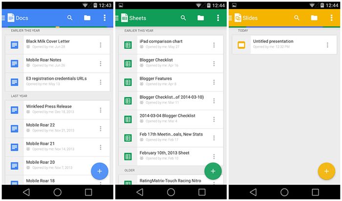 Ứng dụng văn phòng trên điện thoại của Google
