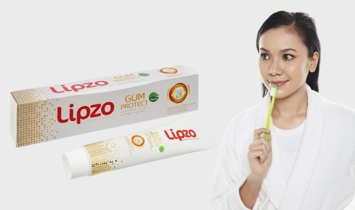 Kem đánh răng Lipzo với thành phần tự nhiên giúp ngăn chặn chảy máu chân răng