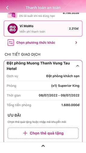 Bước 4: Bấm vào [Xác nhận] để hoàn tất thanh toán