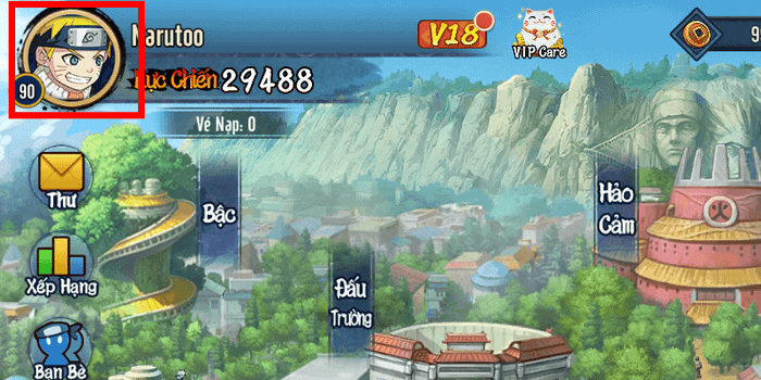 Bước 1: Truy cập vào game, chọn hình đại diện;