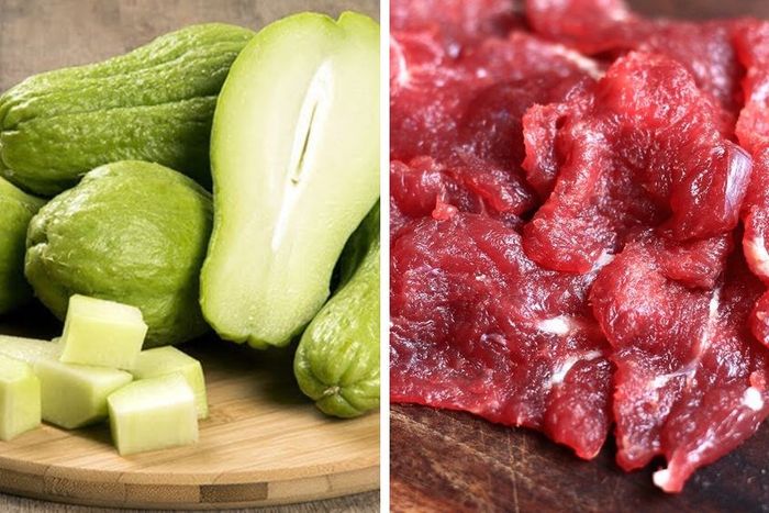 Nấu cháo su su cho bé ăn dặm kết hợp với thịt bò là một món ăn rất tốt cho sự phát triển trí não của bé
