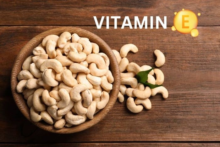 Hạt điều là thực phẩm giàu vitamin E