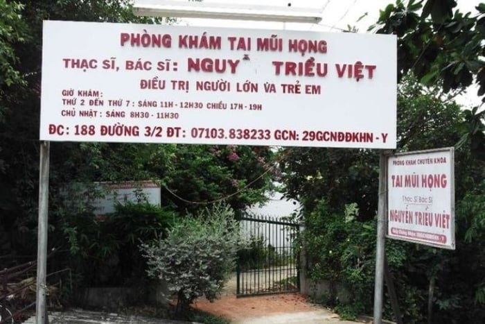 Phòng khám tai mũi họng của Bác sĩ Nguyễn Triều Việt tại Cần Thơ