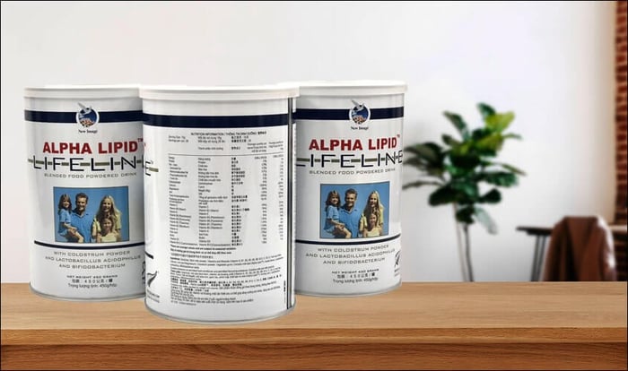 Sữa Alpha Lipid chính hãng thường có lon được trang trí tỉ mỉ