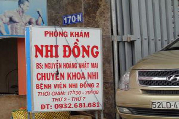 Phòng khám nhi quận 8 của bác sĩ Nguyễn Hoàng Nhật Mai