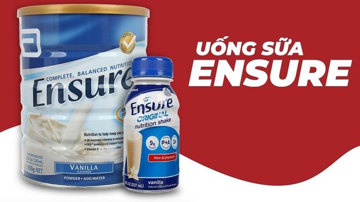 Một số điều cần nhớ khi sử dụng sữa Ensure