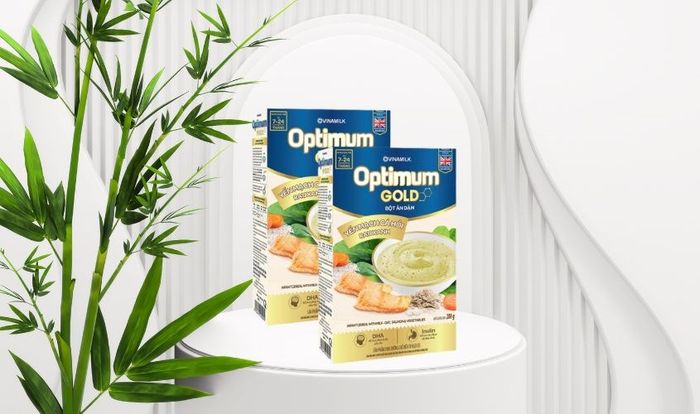 Bột ăn dặm Optimum Gold vị yến mạch, cá hồi và rau xanh hộp 200g (dành cho bé từ 7 - 24 tháng tuổi)