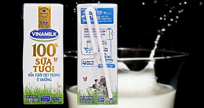 Sữa tươi Vinamilk ít đường 180 ml