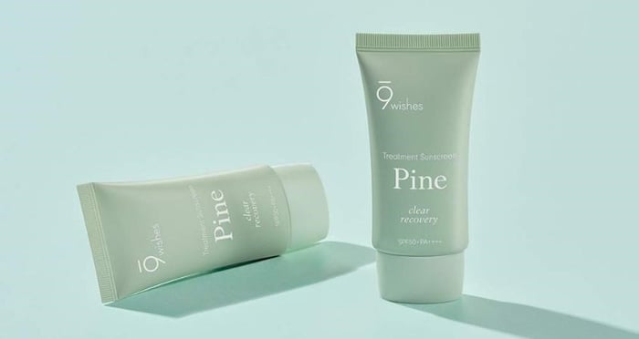 Kem chống nắng thanh lọc và phục hồi da 9 Wishes Pine SPF 50+ PA++++ 50 ml