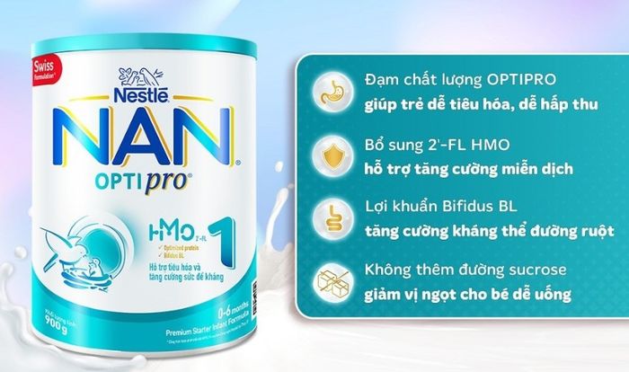 Sữa bột NAN Optipro số 1 900g (0 - 6 tháng)