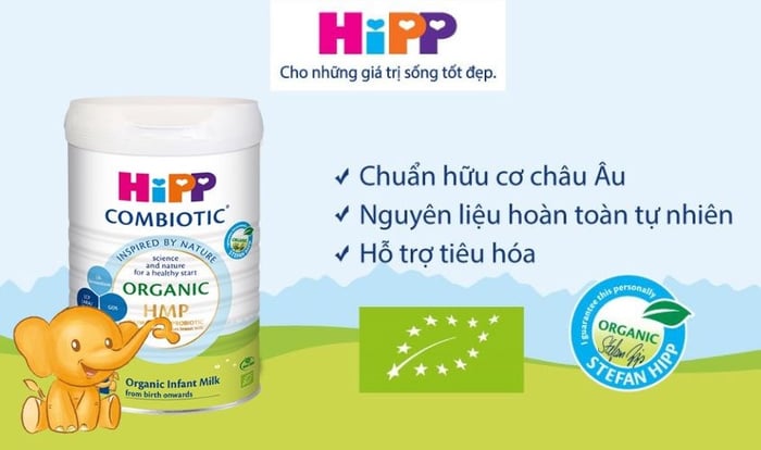 Sữa bột HiPP Organic Combiotic số 1 800g (0 - 6 tháng tuổi)