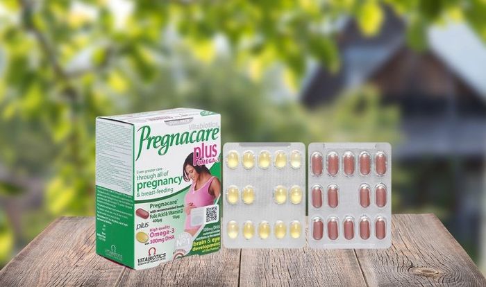 Viên uống Vitabiotics Pregnacare Plus Omega 3 bổ sung vitamin và khoáng chất 56 viên