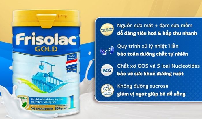 Sữa bột Friso Gold số 1 hương vani 380g (0 - 6 tháng)